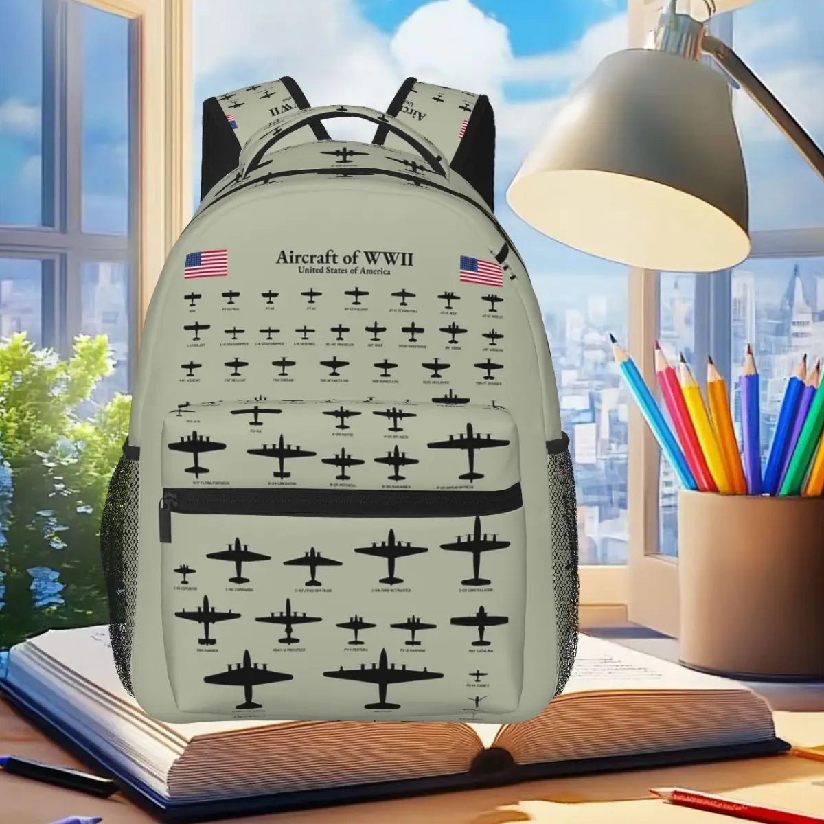 American Aircraft Of WWII Student Backpack School Bag Hiking Travel Daypack for Boys Girls Fashion Bookbag Shoulder Bags
American Aircraft Of WWII Student Backpack School Bag Hiking Travel Daypack for Boys Girls Fashion Bookbag Shoulder Bags