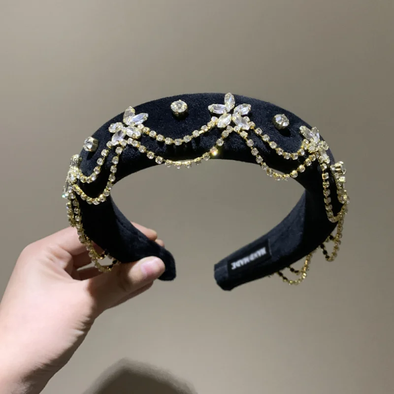 Exquisite Shiny Rhinestone Fringed Headband Headdress Banquet Party Hairband Hair Hoops Hair Accessories Headwear Ornament
Exquisite Shiny Rhinestone Fringed Headband Headdress Banquet Party Hairband Hair Hoops Hair Accessories Headwear Ornament