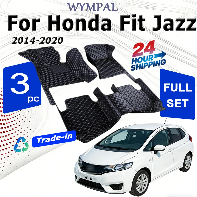 Car Floor Mats For Honda Fit Jazz 5-seat 2014 2015 2016 2017 2018 2019 2020 Custom Auto Foot Pads Automobile Cover accessories
Car Floor Mats For Honda Fit Jazz 5-seat 2014 2015 2016 2017 2018 2019 2020 Custom Auto Foot Pads Automobile Cover accessories
