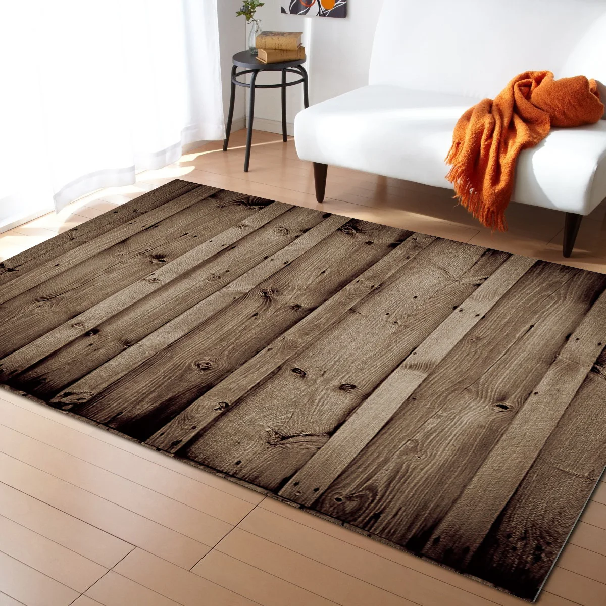 Vintage Brown Wood Board Living Room Floor Mat Children's Room Bedroom Bedside Carpet Kitchen Door Mat
Vintage Brown Wood Board Living Room Floor Mat Children's Room Bedroom Bedside Carpet Kitchen Door Mat