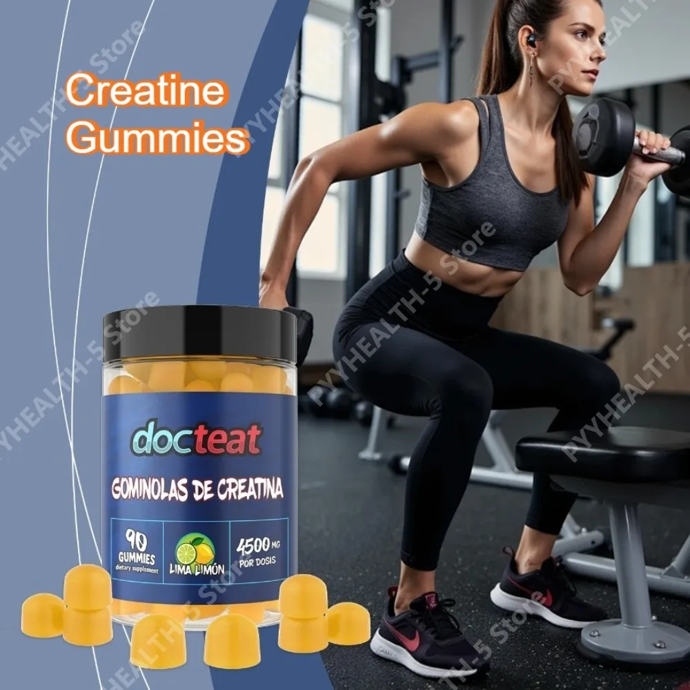 Docteat Creatine Gummies 4500 Mg Per Serving, Lime Lemon Flavor, Monohydrate, Supports Workout Energy During Training Sessions
Docteat Creatine Gummies 4500 Mg Per Serving, Lime Lemon Flavor, Monohydrate, Supports Workout Energy During Training Sessions