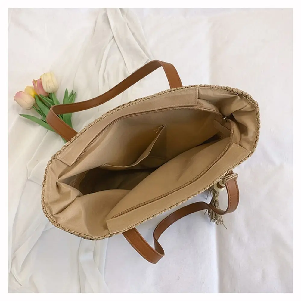 Simple Hollow Out Straw Shoulder Bag Bohemian Breathable Weave Tote Bag Casual Portable Women Shopping Handbag Travel
Simple Hollow Out Straw Shoulder Bag Bohemian Breathable Weave Tote Bag Casual Portable Women Shopping Handbag Travel