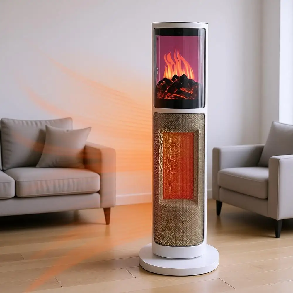 Напольный обогреватель Tower Space Heater с 3D-эффектом пламени, 1500 Вт/1000 Вт, таймер на 8 часов, 75 ° Функция осцилляции, дистанционное управление, защита от перегрева и опрокидывания
Напольный обогреватель Tower Space Heater с 3D-эффектом пламени, 1500 Вт/1000 Вт, таймер на 8 часов, 75 ° Функция осцилляции, дистанционное управление, защита от перегрева и опрокидывания