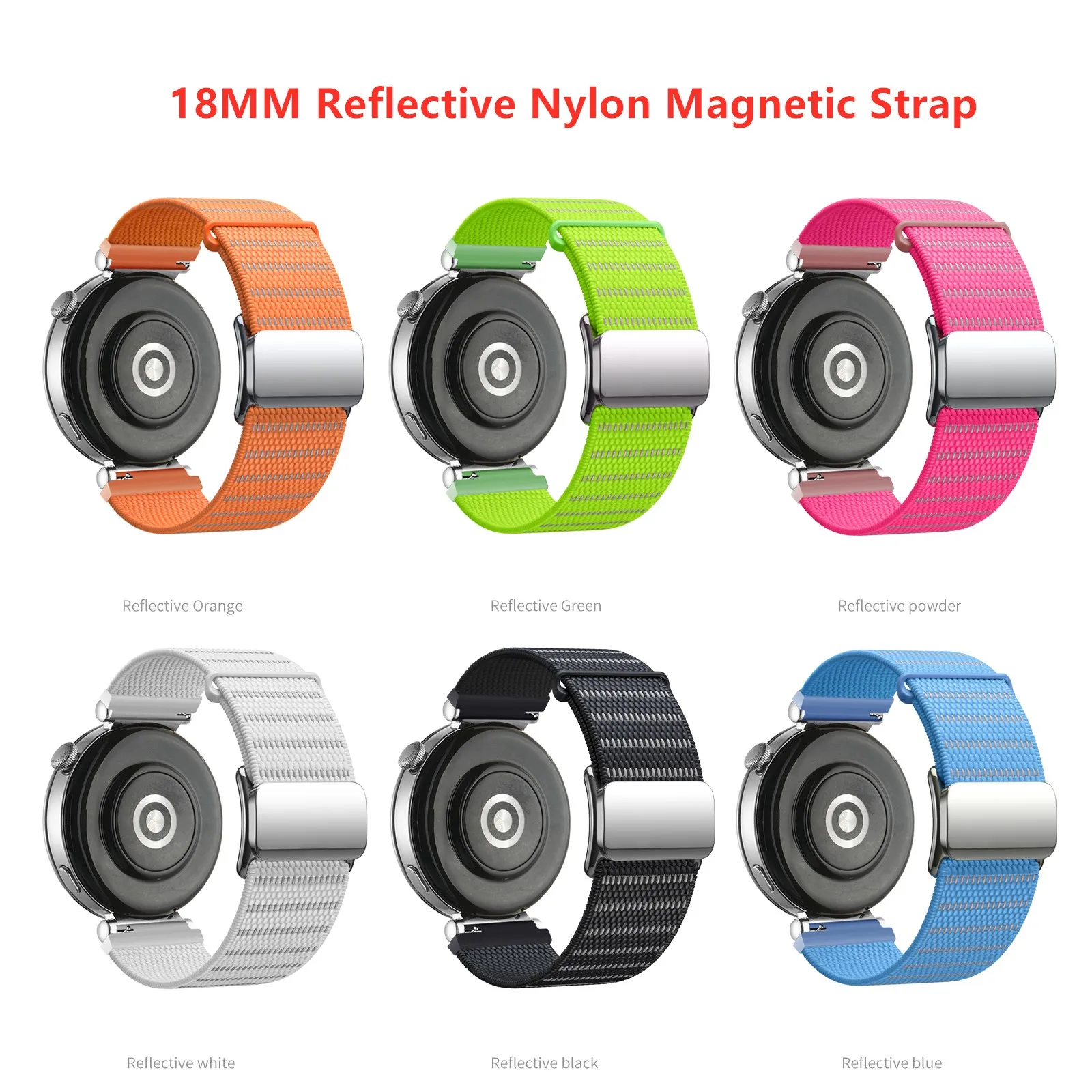For Huawei GT5/4 Reflective Nylon Magnetic Strap 18mm Universal Advanced OPPO Watch X2 Mini Strap GT5pro Smart Watch Strap
For Huawei GT5/4 Reflective Nylon Magnetic Strap 18mm Universal Advanced OPPO Watch X2 Mini Strap GT5pro Smart Watch Strap