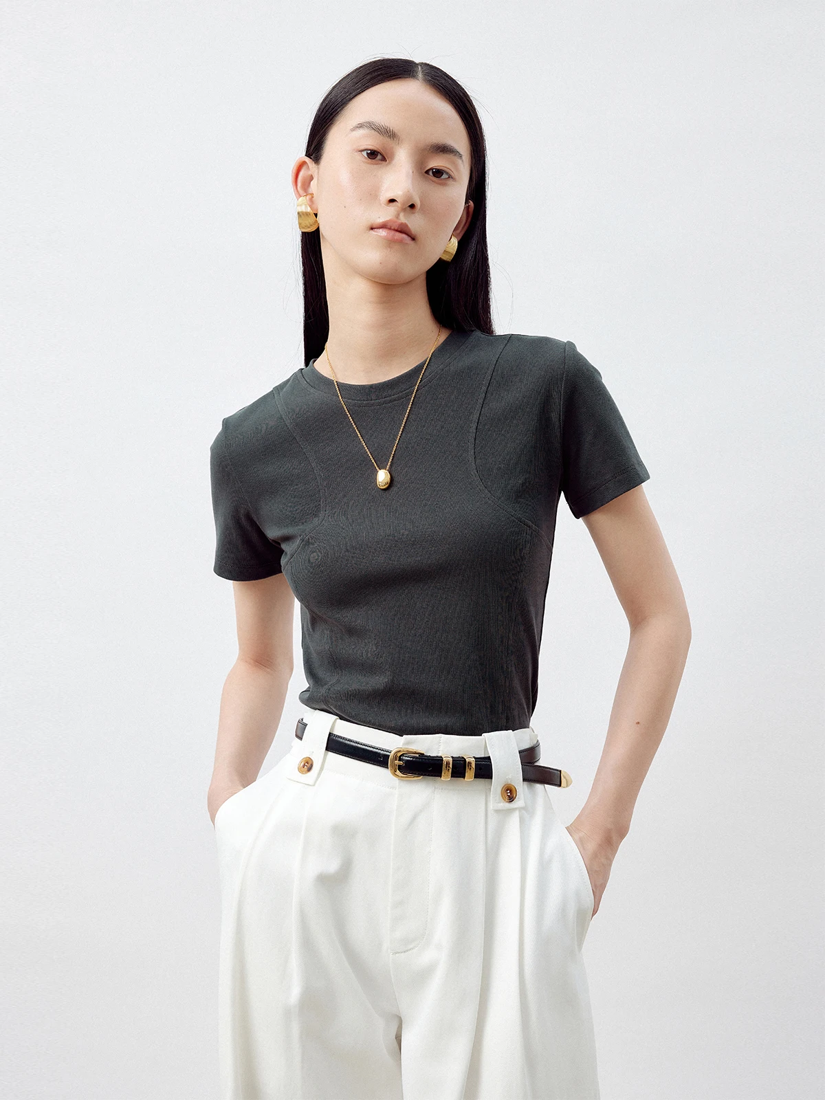 Classic Thornsaura Women's Short Sleeve T-Shirt Summer Slim Fit Color round Neck Commute Style Versatile Multiple Pieces
Classic Thornsaura Women's Short Sleeve T-Shirt Summer Slim Fit Color round Neck Commute Style Versatile Multiple Pieces