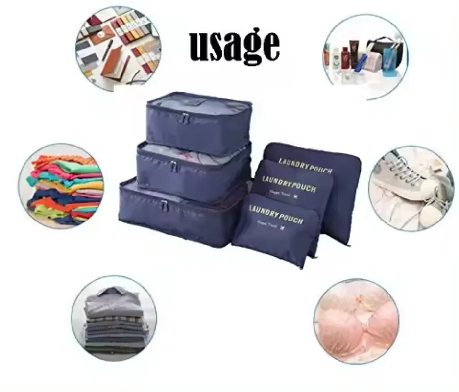 6pcs/Set Travel Organizer Storage Bags Suitcase Packing Set Storage Cases Luggage Organizer Clothes Bra Shoe Tidy Pouch Bag
6pcs/Set Travel Organizer Storage Bags Suitcase Packing Set Storage Cases Luggage Organizer Clothes Bra Shoe Tidy Pouch Bag