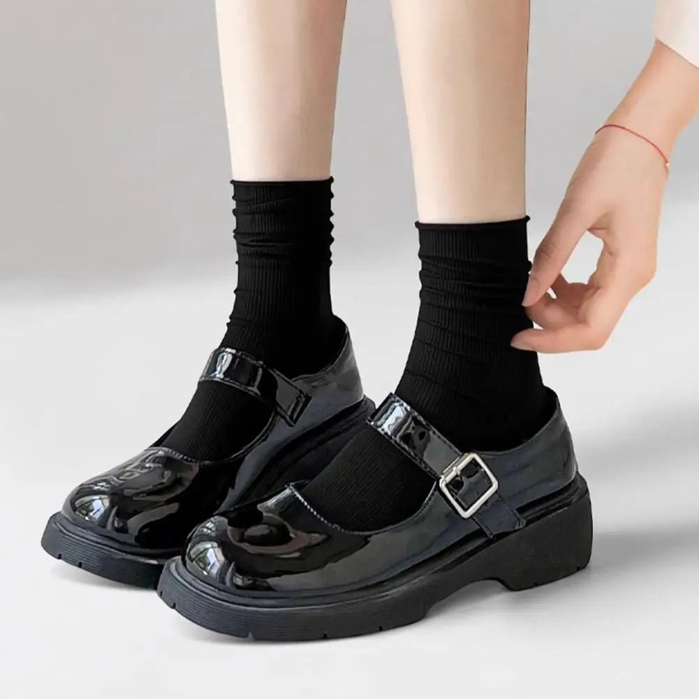 Comfortable Pile Socks Summer Breathable Ice Silk Crew Socks Set for Women Thin Mid-tube Pile Socks Candy Colors Lightweight
Comfortable Pile Socks Summer Breathable Ice Silk Crew Socks Set for Women Thin Mid-tube Pile Socks Candy Colors Lightweight