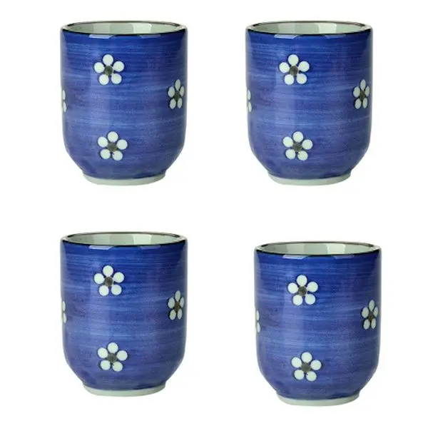 4Pcs Japanese Style Cute Flowers Ceramic Teacups Small Straight Wine Cups 150ML
4Pcs Japanese Style Cute Flowers Ceramic Teacups Small Straight Wine Cups 150ML