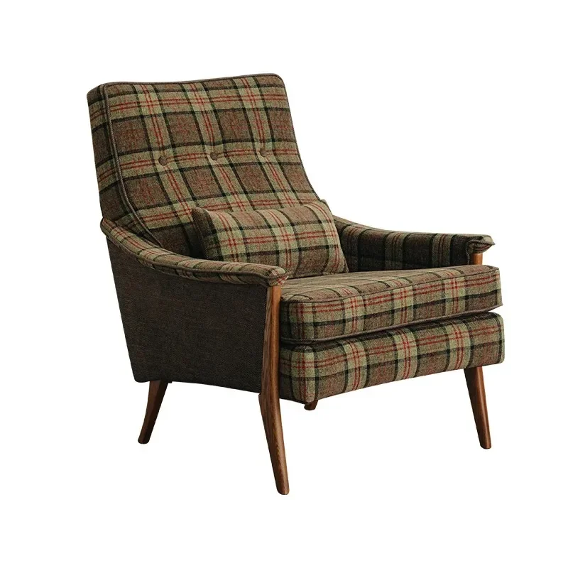 Home British, leisure chair, living room tiger chair, sofa balcony fabric, single solid wood American retro chair
Home British, leisure chair, living room tiger chair, sofa balcony fabric, single solid wood American retro chair