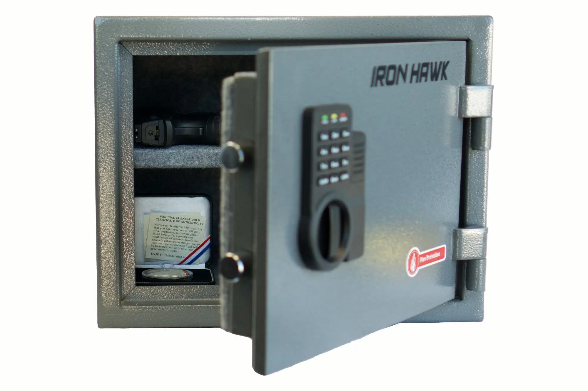 Firebird MB12 Compact Safe - 30min/1400°F Fireproof, Digital Keypad & Key, Tamper Alarm (12" Steel)
Firebird MB12 Compact Safe - 30min/1400°F Fireproof, Digital Keypad & Key, Tamper Alarm (12" Steel)