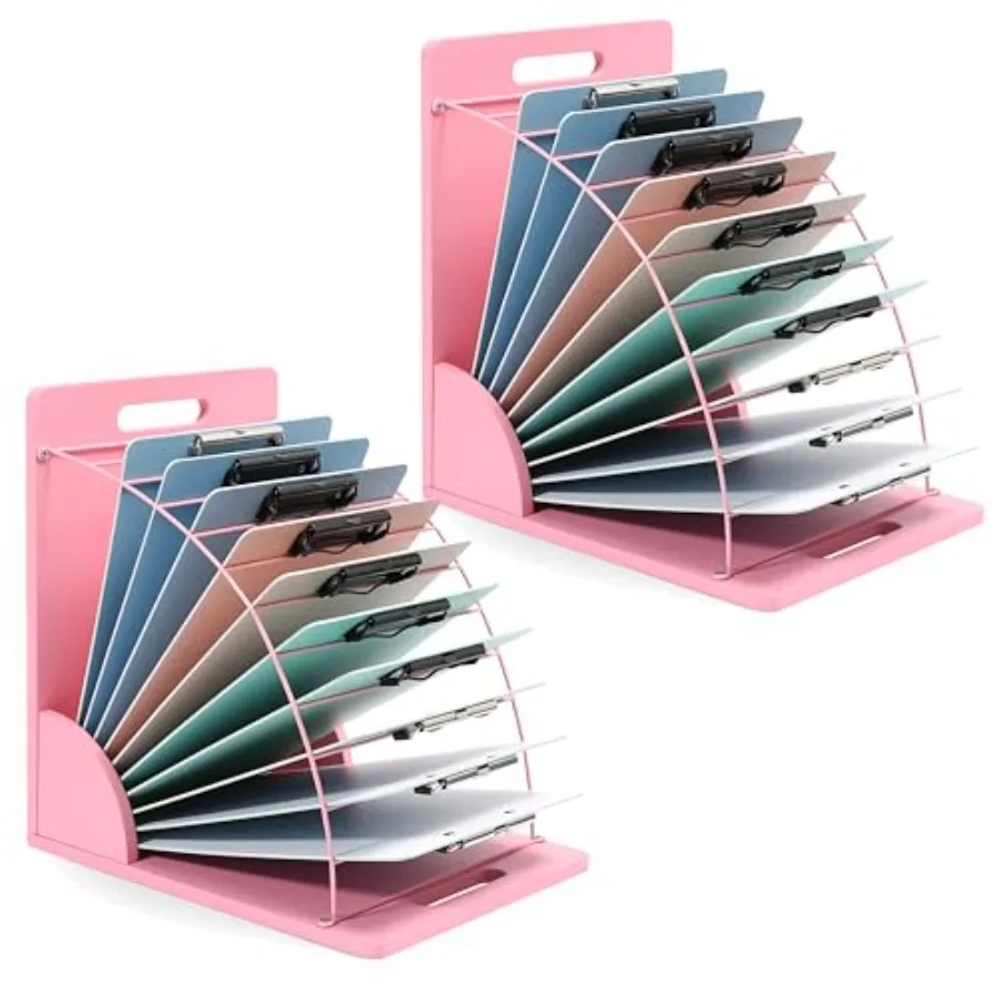2 Pack Clipboard Holder - 12 Layer Clipboard Storage Rack Wooden Clipboards Organizer With Sturdy Metal Shelf for Classroom Off
2 Pack Clipboard Holder - 12 Layer Clipboard Storage Rack Wooden Clipboards Organizer With Sturdy Metal Shelf for Classroom Off