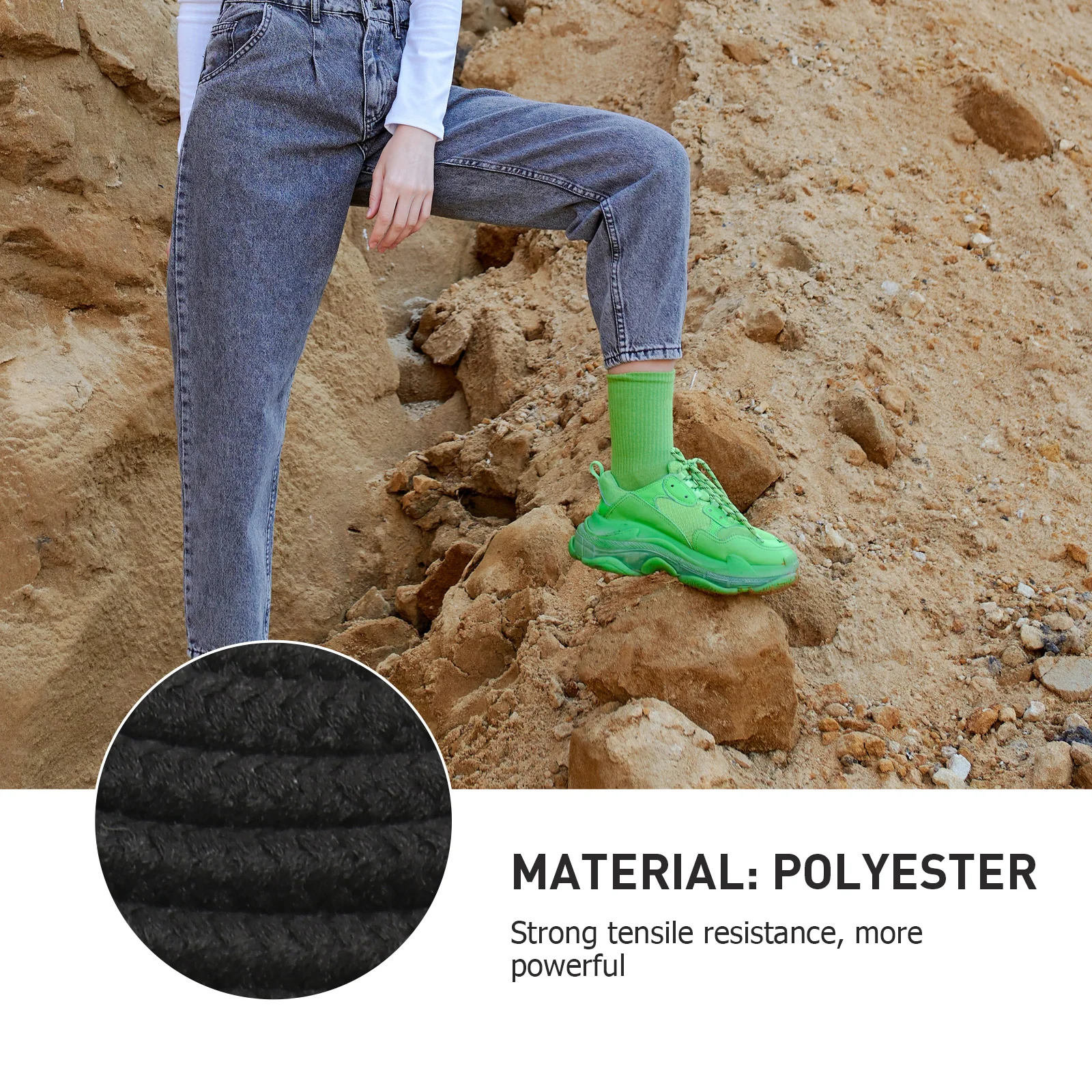 2pcs Colorful Shoelaces Fashionable Shoe Ties Decorative Flat Laces Stylish Casual Basketball Shoe Accessories (Black)
2pcs Colorful Shoelaces Fashionable Shoe Ties Decorative Flat Laces Stylish Casual Basketball Shoe Accessories (Black)