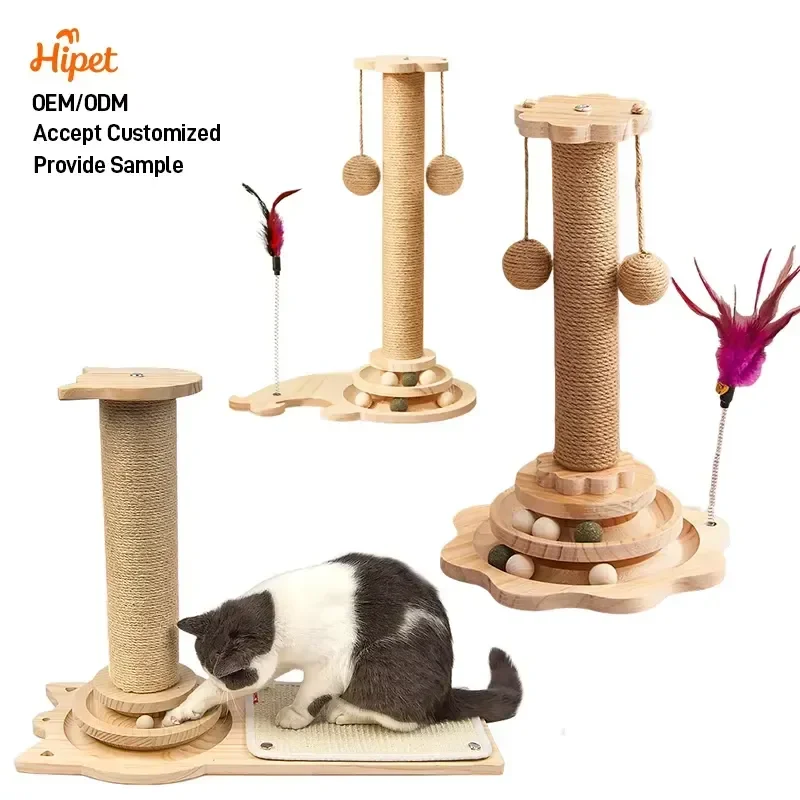 Integrated Vertical Cat Tree with Scratching Board Wear-Resistant Non-Shedding Kitten Toy Ball Made of Wood for Cats
Integrated Vertical Cat Tree with Scratching Board Wear-Resistant Non-Shedding Kitten Toy Ball Made of Wood for Cats
