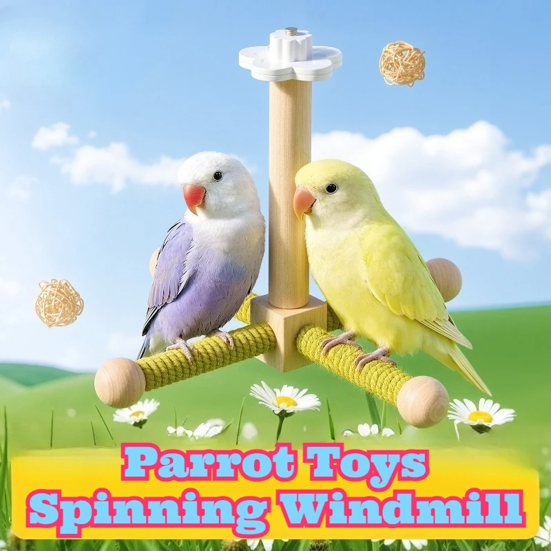 Parrot Toy Spinning Windmill Perch Stand Bird Swing Set Budgies Lovebirds Entertainment Play Birdcage Accessories Happy Activity
Parrot Toy Spinning Windmill Perch Stand Bird Swing Set Budgies Lovebirds Entertainment Play Birdcage Accessories Happy Activity