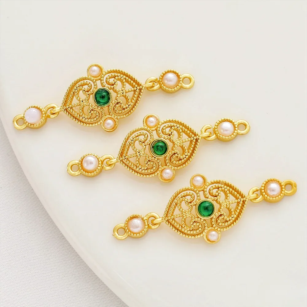 Matte Gold 18K Bag Gold Inlaid Bead Gourd Double Hanging Connection Pendant DIY Handmade Bracelet Accessories
Matte Gold 18K Bag Gold Inlaid Bead Gourd Double Hanging Connection Pendant DIY Handmade Bracelet Accessories
