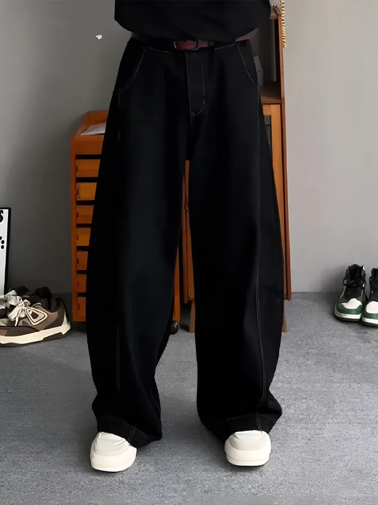 Мужские джинсы в американском ретро-стиле, свободные, с широкими штанинами, из денима, с эффектом потертости, повседневные, молодежные, трендовые
Мужские джинсы в американском ретро-стиле, свободные, с широкими штанинами, из денима, с эффектом потертости, повседневные, молодежные, трендовые