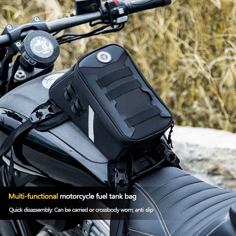 New motorcycle fuel tank bag, a universal quick-release multi-functional rider storage bag for motorcycle travel equipment
New motorcycle fuel tank bag, a universal quick-release multi-functional rider storage bag for motorcycle travel equipment
