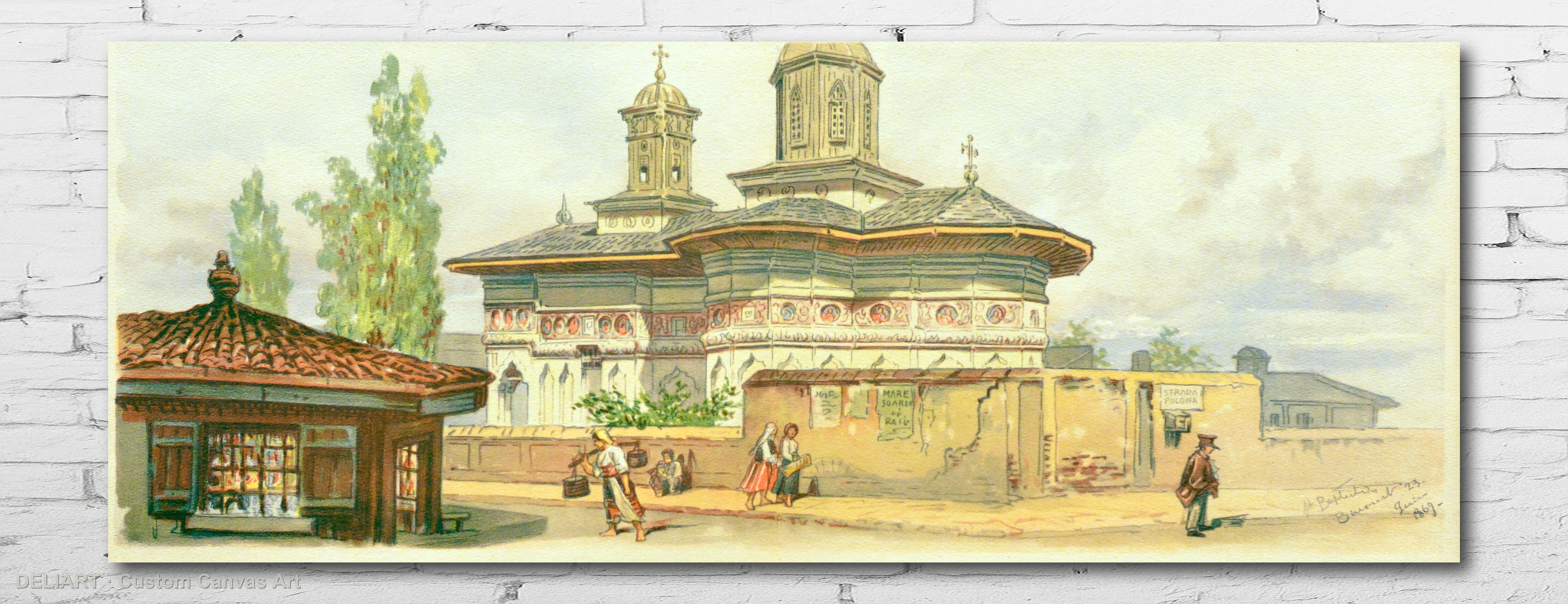 Levantine Vintage Watercolor by Amedeo Preziosi, 1869 - Travel Art Canvas Wall Art Poster Print Vintage Home Decor Unframed
Levantine Vintage Watercolor by Amedeo Preziosi, 1869 - Travel Art Canvas Wall Art Poster Print Vintage Home Decor Unframed