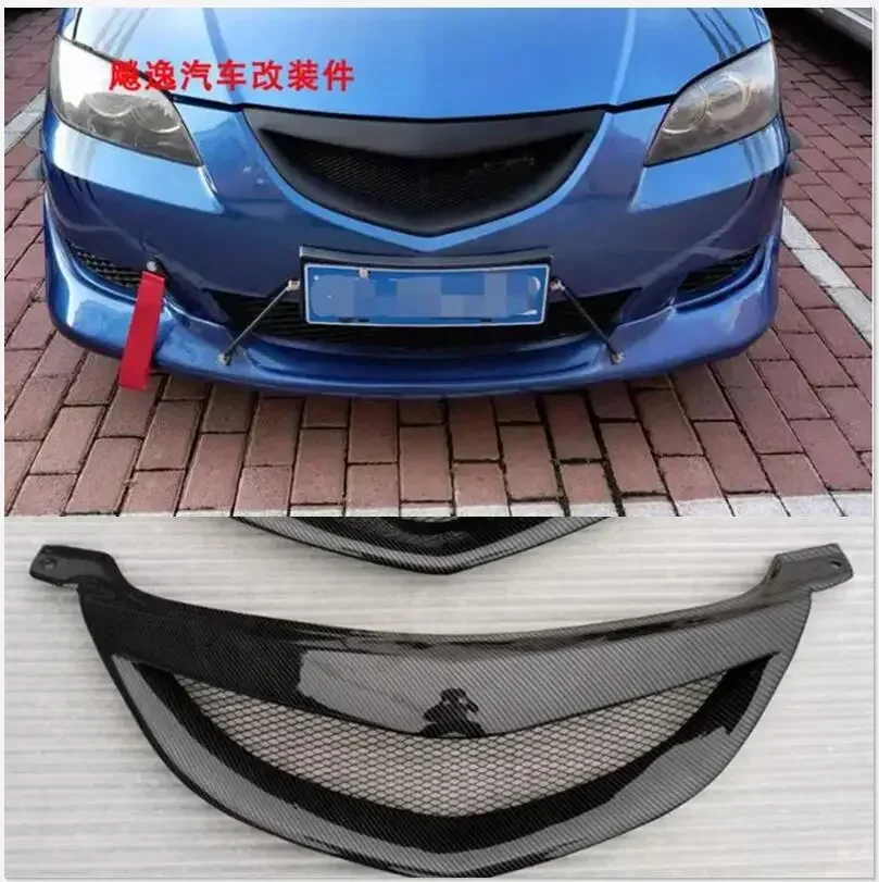 FOR Mazda 3 Car Grills OLD Mazda3 Front Bumper Grille Trim Protective Cover Carbon Fiber Decorative Accessories M3 2006-12
FOR Mazda 3 Car Grills OLD Mazda3 Front Bumper Grille Trim Protective Cover Carbon Fiber Decorative Accessories M3 2006-12