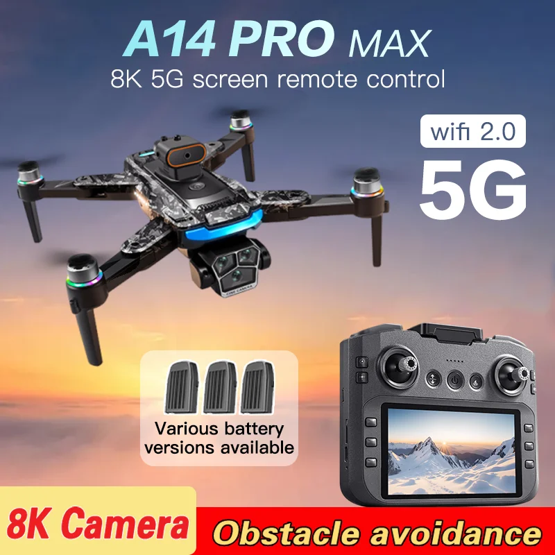 For Xiaomi A14 PRO MAX Drone Remote control with screen 8K 5G GPS Professional HD Aerial Photography Quadcopter Brushless drone
For Xiaomi A14 PRO MAX Drone Remote control with screen 8K 5G GPS Professional HD Aerial Photography Quadcopter Brushless drone