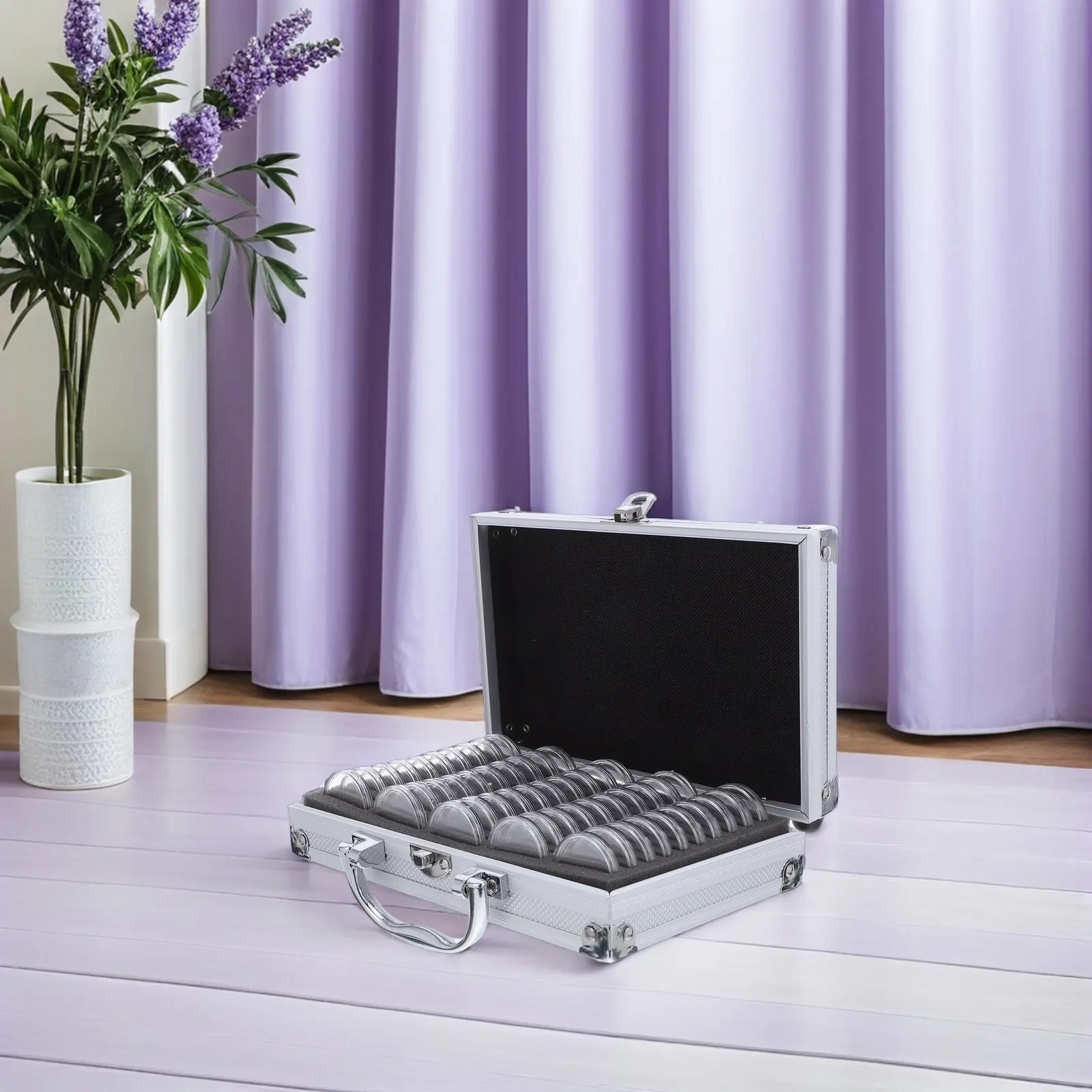 Портативный ящик для хранения монет, прозрачный футляр с прочной металлической крышкой для коллекционеров монет, органайзер с несколькими отделениями
Портативный ящик для хранения монет, прозрачный футляр с прочной металлической крышкой для коллекционеров монет, органайзер с несколькими отделениями