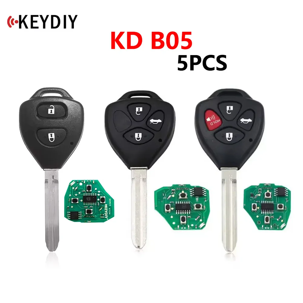 5pcs Keydiy KD B05 Universal Remote Key B05-2 B05-3 B05-4 for Toyota Style KD B Series Car Remote Key for KD900 Kd-x2 KD Mini
5pcs Keydiy KD B05 Universal Remote Key B05-2 B05-3 B05-4 for Toyota Style KD B Series Car Remote Key for KD900 Kd-x2 KD Mini