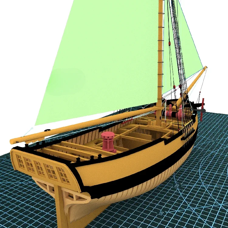 1/48 Ship Model Hayling Full Rib Full Structure DIY Simulation Wooden Sailboat Model Assembly Kit Gift Collection Model Toy
1/48 Ship Model Hayling Full Rib Full Structure DIY Simulation Wooden Sailboat Model Assembly Kit Gift Collection Model Toy