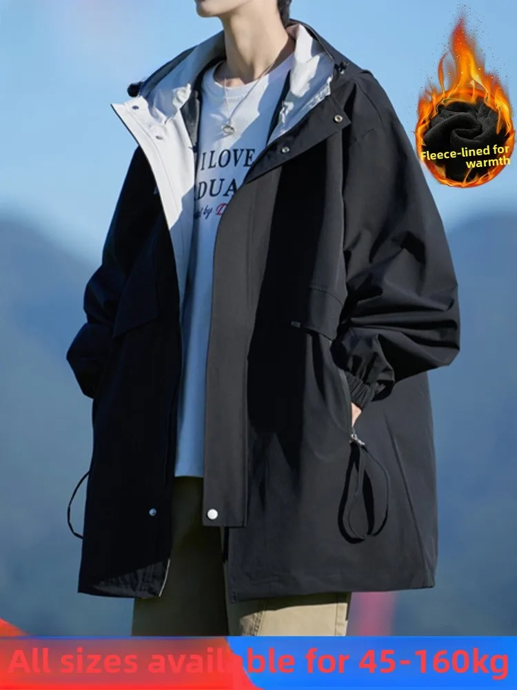 MoChao Men's Oversized Hooded Jaet Mid-Length Fce-Lined Thiened Casual Workwear Coat for Autumn Winter Warm Sli
MoChao Men's Oversized Hooded Jaet Mid-Length Fce-Lined Thiened Casual Workwear Coat for Autumn Winter Warm Sli