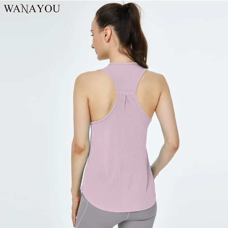 WANAYOU Women Round Neck Yoga Shirts Quick Drying Sports Vest Racer Back Gym Fitness Tank Top Solid Workout Running Blouse
WANAYOU Women Round Neck Yoga Shirts Quick Drying Sports Vest Racer Back Gym Fitness Tank Top Solid Workout Running Blouse