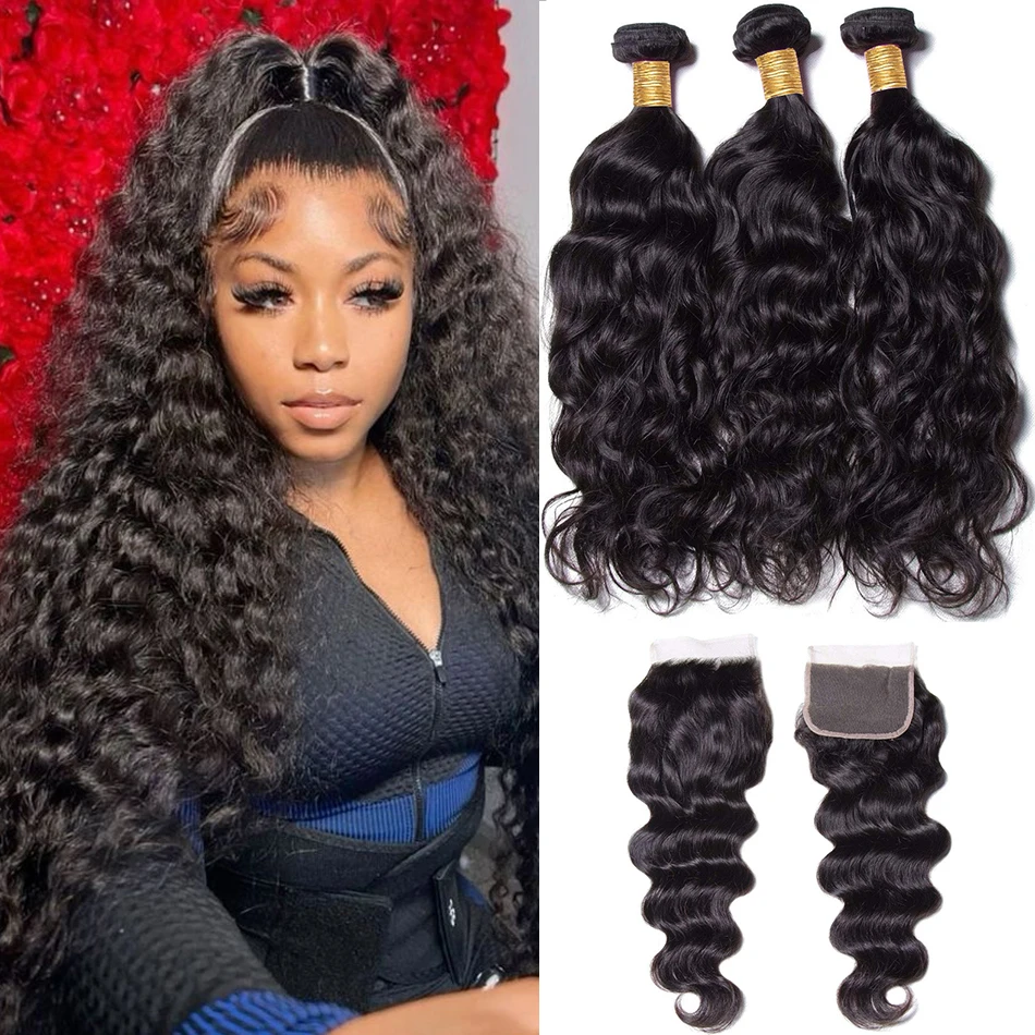 Natural Weave 3 4Bundles Deal Human Hair With 13X4 Lace Frontals Closure Brazilian Hair Natural Weaving With 4X4 Closure cheveux
Natural Weave 3 4Bundles Deal Human Hair With 13X4 Lace Frontals Closure Brazilian Hair Natural Weaving With 4X4 Closure cheveux
