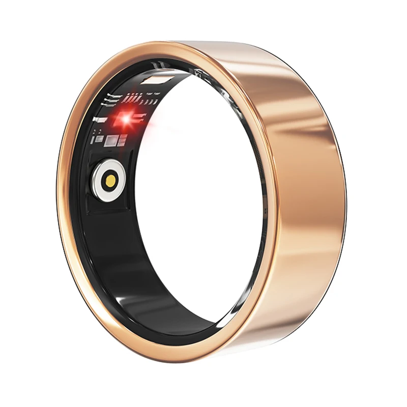 2.6mm Thickness Unisex Smart Ring V1, Stainless Steel Case 5ATM Waterproof Blood Oxygen Stress Heart Rate Health Ring
2.6mm Thickness Unisex Smart Ring V1, Stainless Steel Case 5ATM Waterproof Blood Oxygen Stress Heart Rate Health Ring