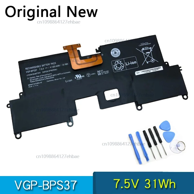 Original VGP-BPS37 BPS37 Laptop Battery For SONY VAIO Pro 11 SVP11 SVP11214CXB SVP11227SCB SVP11216CW Ultrabook 7.5V 31Wh
Original VGP-BPS37 BPS37 Laptop Battery For SONY VAIO Pro 11 SVP11 SVP11214CXB SVP11227SCB SVP11216CW Ultrabook 7.5V 31Wh