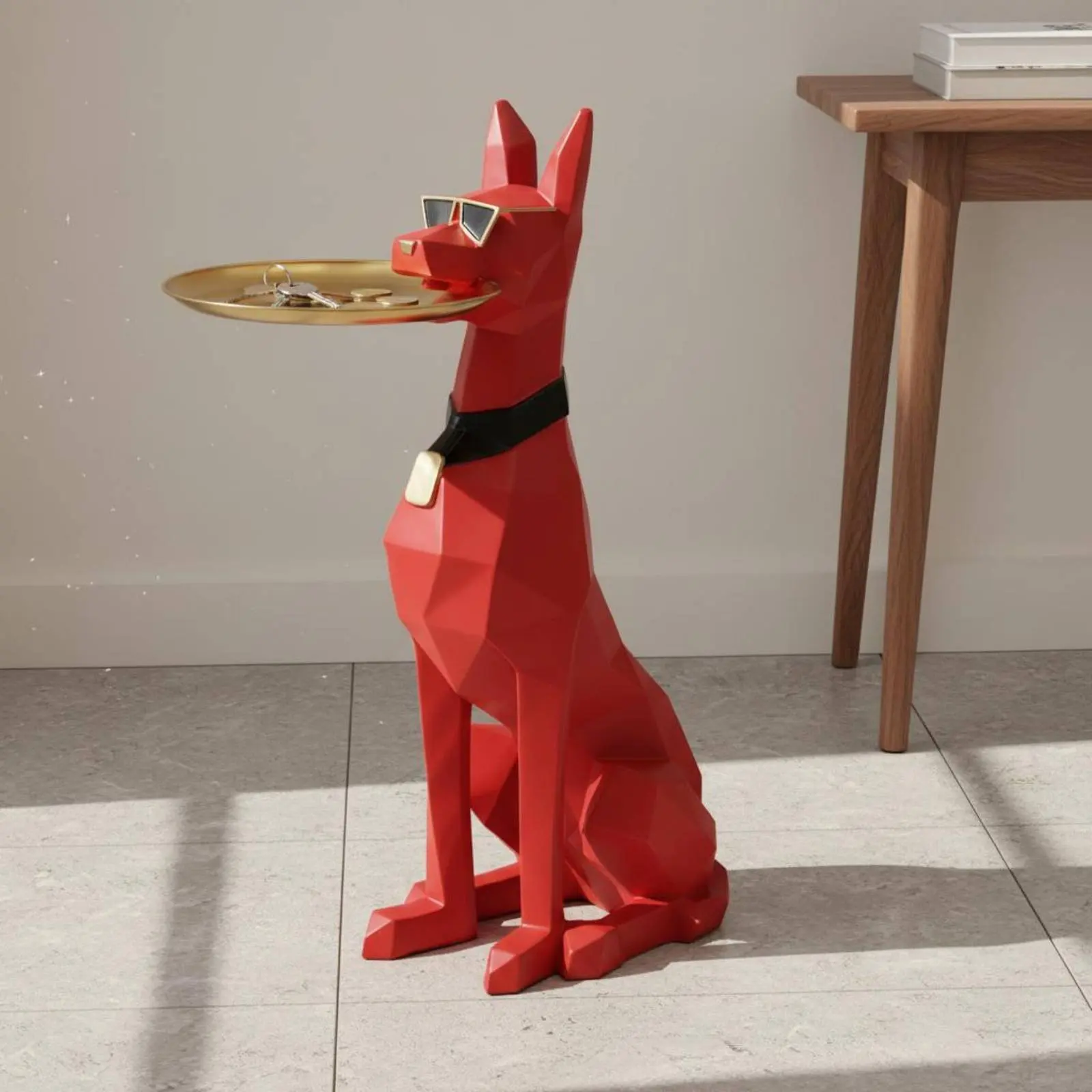 Doberman Statue Floor Standing Geometric Dog Sculpture House Ornament Resin Material Home Decor Stable Base for Living Room
Doberman Statue Floor Standing Geometric Dog Sculpture House Ornament Resin Material Home Decor Stable Base for Living Room