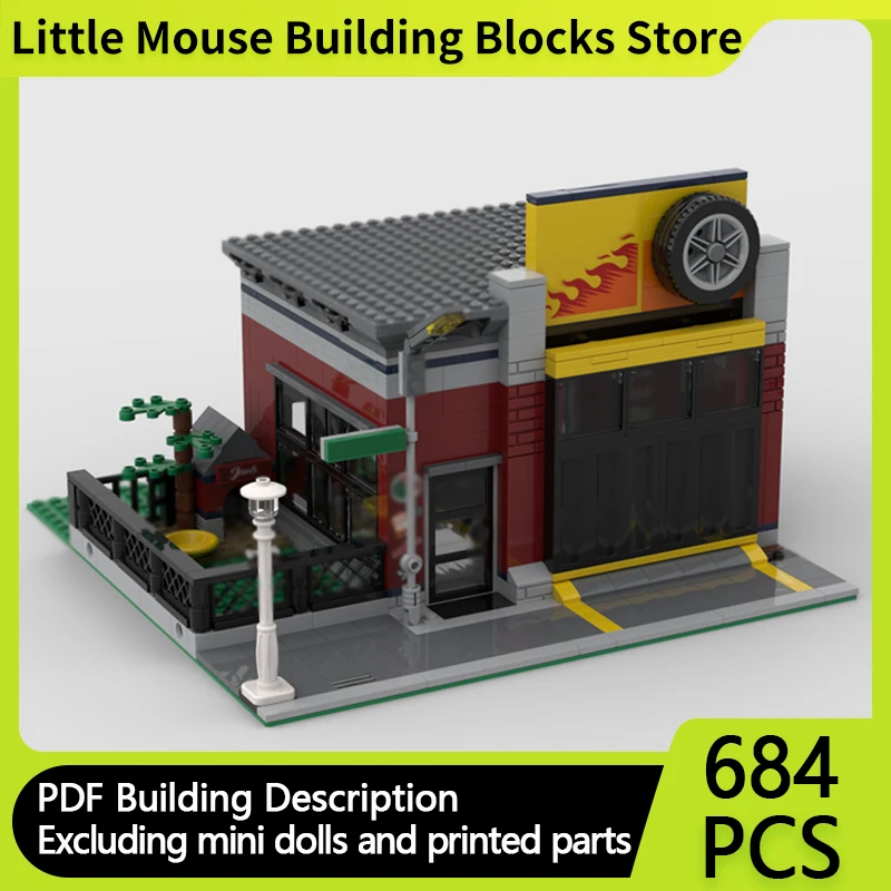 City Street View Model MOC Building Bricks Tuning Workshop Modular Technology Gifts Holiday Assemble Children Toys Suit
City Street View Model MOC Building Bricks Tuning Workshop Modular Technology Gifts Holiday Assemble Children Toys Suit