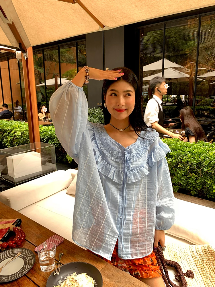 Loose Long Sve irt Spring Faion 2025 New Sle Tefamani Women's Clothing Floral Design Comfortable Top
Loose Long Sve irt Spring Faion 2025 New Sle Tefamani Women's Clothing Floral Design Comfortable Top