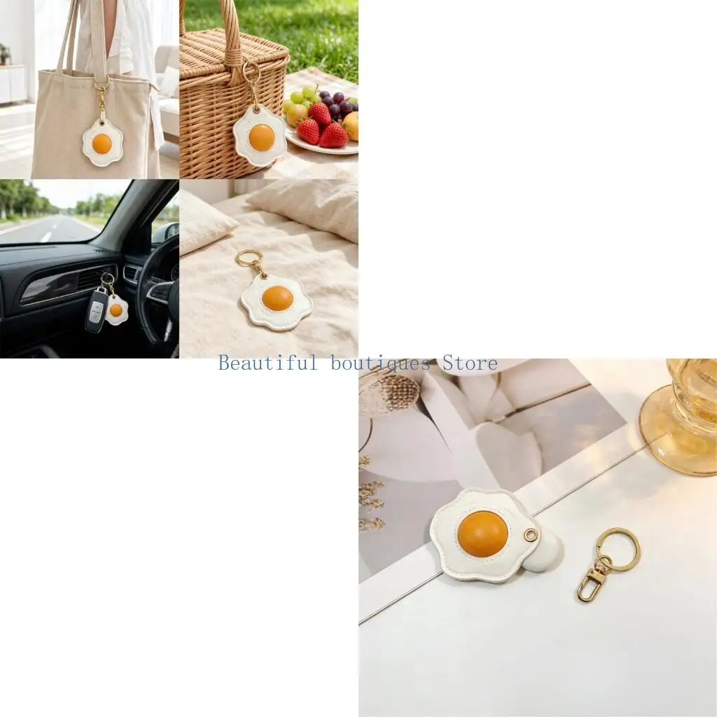 U4LF Adorable Simulated Fried Eggs PU Leather Ring With Practical Function
U4LF Adorable Simulated Fried Eggs PU Leather Ring With Practical Function