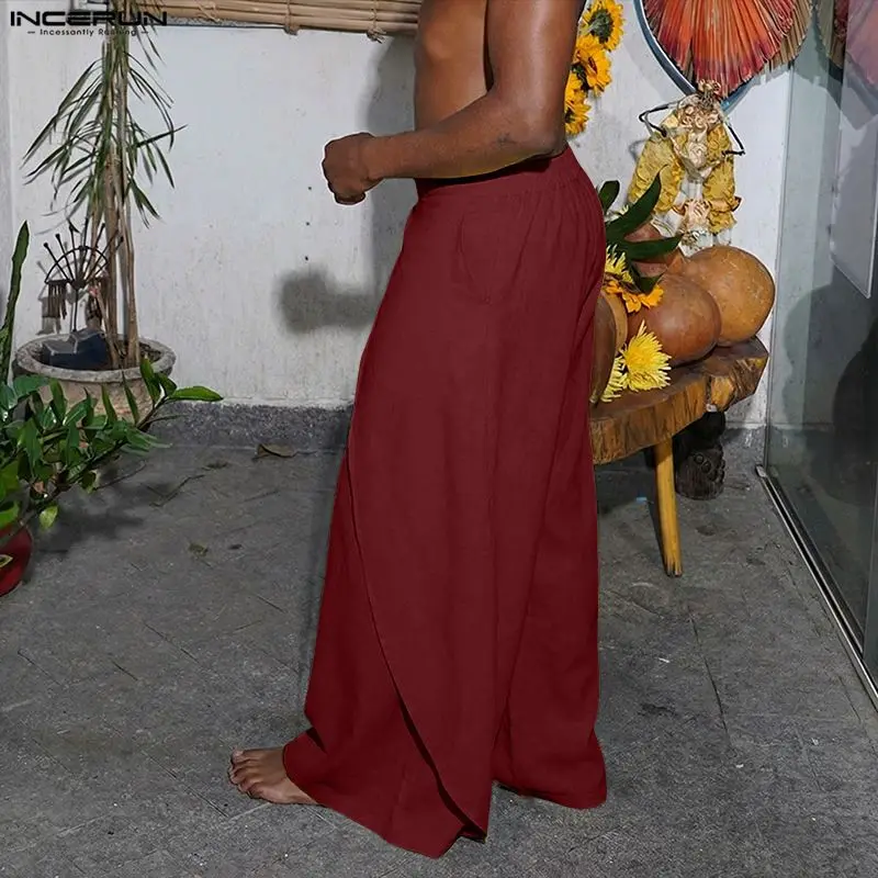 INCERUN Men Pants Solid Color Elastic Waist Joggers Loose Irregular Trousers Men Streetwear 2026 Fashion Casual Male Long Pants
INCERUN Men Pants Solid Color Elastic Waist Joggers Loose Irregular Trousers Men Streetwear 2026 Fashion Casual Male Long Pants