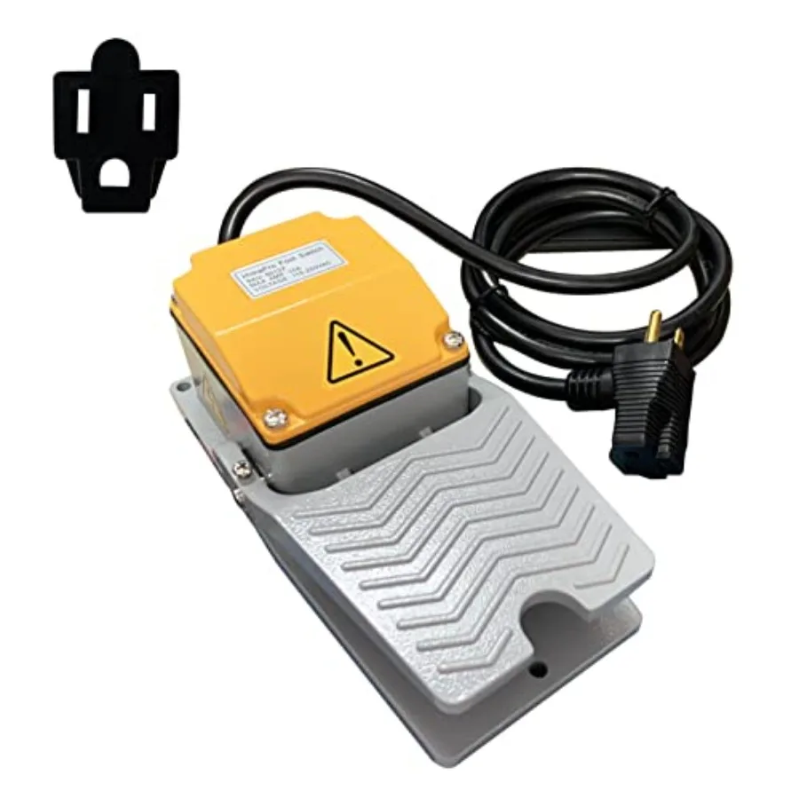 Feet Control Switch Pedal ON Off Momentary Switch Deadman Style Aluminum Cast 15A 110-250 VAC IP65 SPDT NO NC 50122
Feet Control Switch Pedal ON Off Momentary Switch Deadman Style Aluminum Cast 15A 110-250 VAC IP65 SPDT NO NC 50122