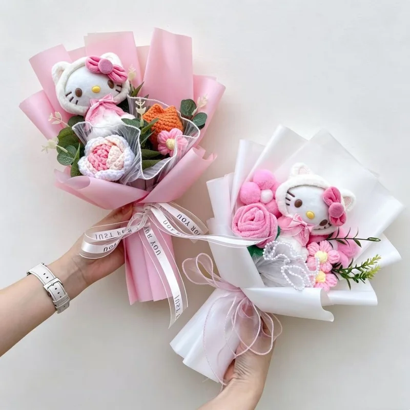 Sanrio Character Hello Kitty Cinnamorol Plush Toys With Crochet Flowes Creative Bouquets Christmas Birthday Christmas Gifts
Sanrio Character Hello Kitty Cinnamorol Plush Toys With Crochet Flowes Creative Bouquets Christmas Birthday Christmas Gifts
