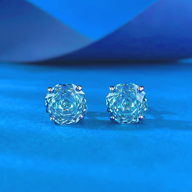 925 Sterling Silver Fashion Tanzanite Color Rose Cut Octagon CZ Stud Earrings For Women And Men Fine Jewelry Pendientes
925 Sterling Silver Fashion Tanzanite Color Rose Cut Octagon CZ Stud Earrings For Women And Men Fine Jewelry Pendientes