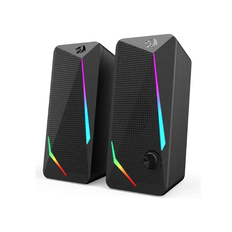 Redragon GS510 Waltz RGB Desktop Speakers, 2.0 Channel PC Computer Stereo Speaker with 4 Colorful LED Backlight Modes, Enhanced
Redragon GS510 Waltz RGB Desktop Speakers, 2.0 Channel PC Computer Stereo Speaker with 4 Colorful LED Backlight Modes, Enhanced
