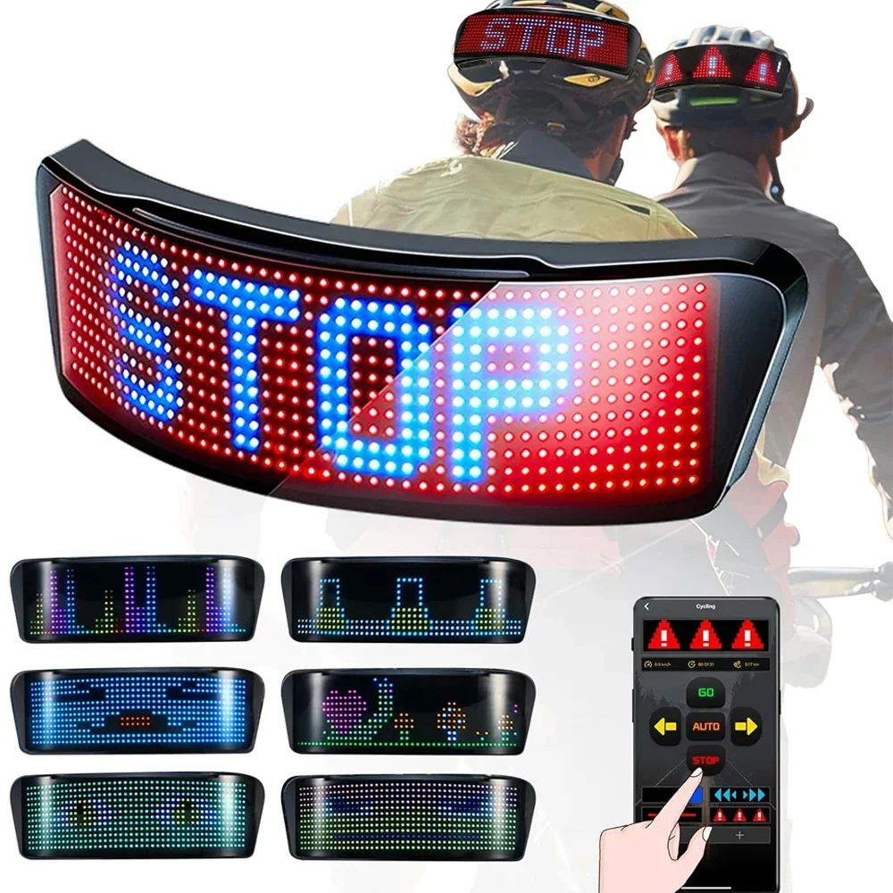 DIY RGB Led Helmet Display Motorcycle Helmet Warning Light Night Riding Bike Helmet Taillight APP Programmable LED Screen 2025
DIY RGB Led Helmet Display Motorcycle Helmet Warning Light Night Riding Bike Helmet Taillight APP Programmable LED Screen 2025