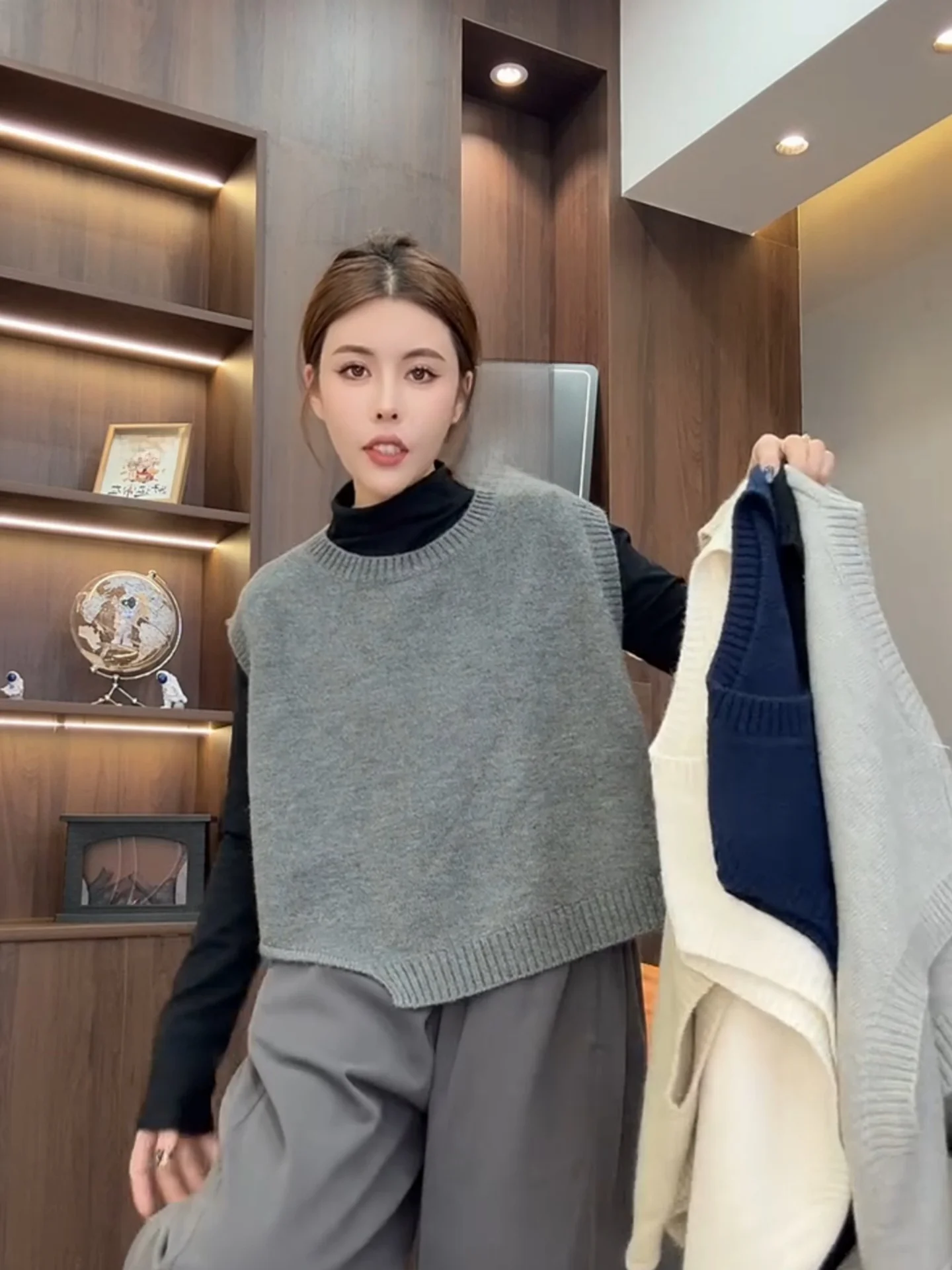 Модный круглый жилет Ne Svel для женщин, свободный, стройнящий, с асимметричным дизайном, однотонный, для повседневной носки, осенняя новинка...
Модный круглый жилет Ne Svel для женщин, свободный, стройнящий, с асимметричным дизайном, однотонный, для повседневной носки, осенняя новинка...