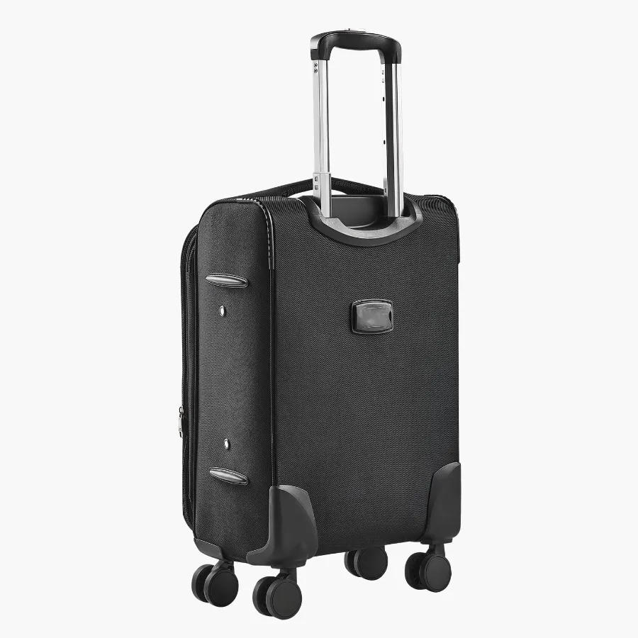 Black Softside Luggage with Rotating Wheels 20-Inch Softside Hand Luggage Light Check-in Suitcase with Expandable Zip Pocket an
Black Softside Luggage with Rotating Wheels 20-Inch Softside Hand Luggage Light Check-in Suitcase with Expandable Zip Pocket an