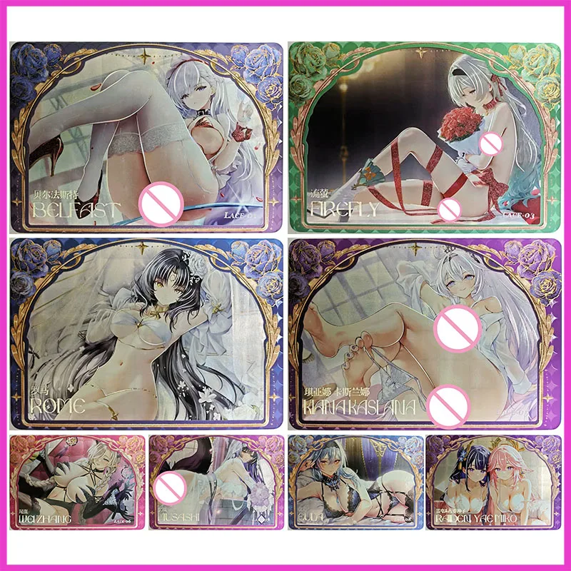 Anime Goddess Story Rare LACE A5 Collectible Card Belfast Firefly Kiana Musashi Eula Raiden Shogun Toys for boy Birthday Present
Anime Goddess Story Rare LACE A5 Collectible Card Belfast Firefly Kiana Musashi Eula Raiden Shogun Toys for boy Birthday Present