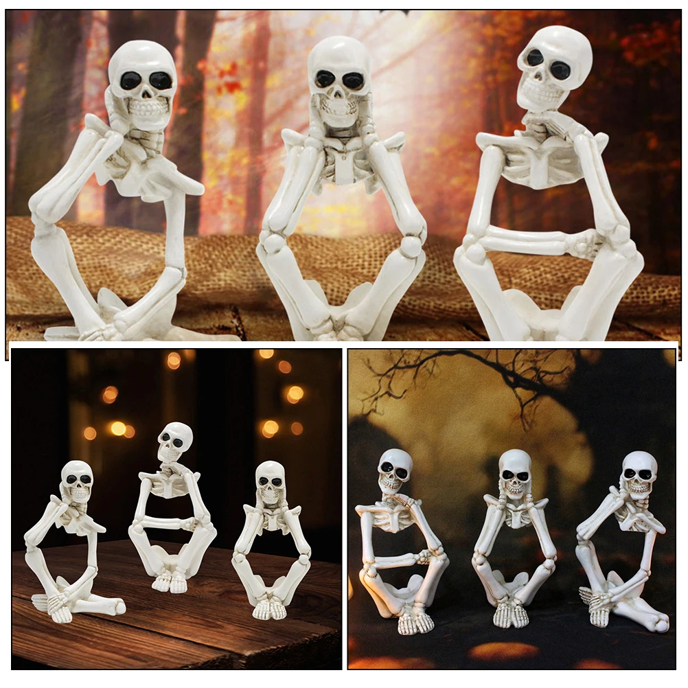 3 Pcs Thinker Set Figurine Home Decor Halloween for Office Resin Crafts Desktop Ornaments Decoration
3 Pcs Thinker Set Figurine Home Decor Halloween for Office Resin Crafts Desktop Ornaments Decoration