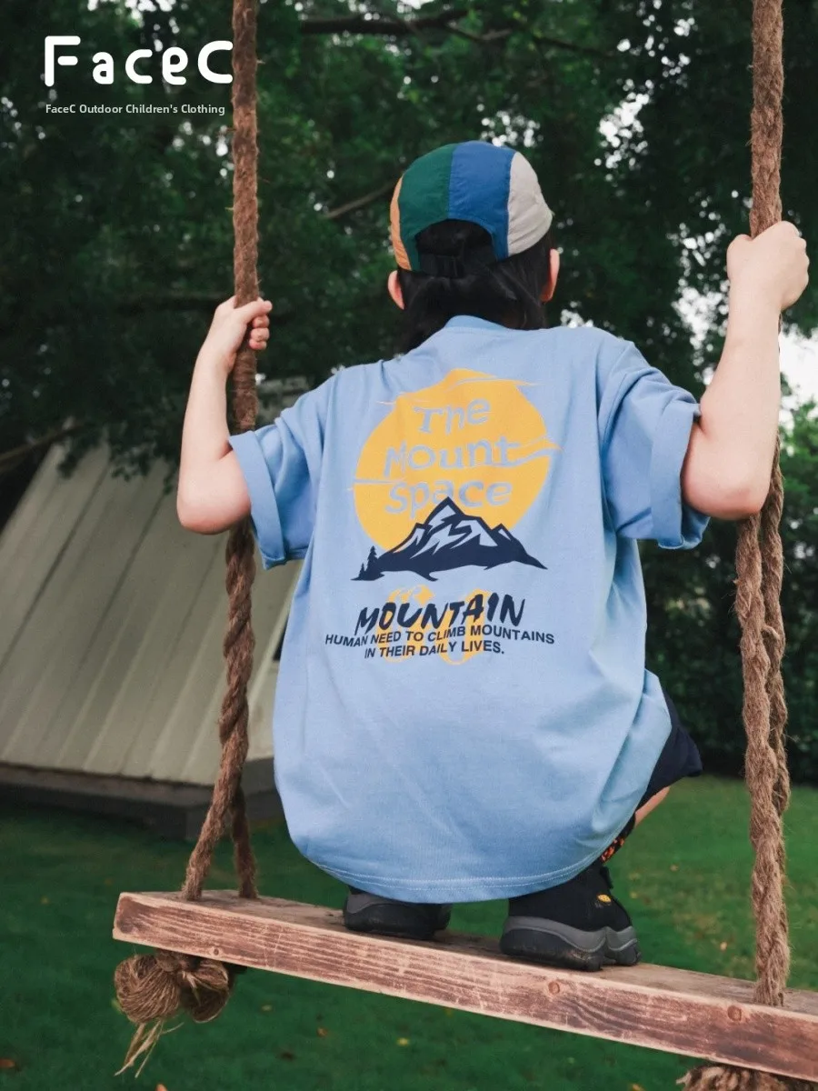 Facec Pure Cotton Breathable Moisture Wicking Short Sleeve T-Shirt Boys Summer Outdoor Loose Fit Sports Top Mountain Series
Facec Pure Cotton Breathable Moisture Wicking Short Sleeve T-Shirt Boys Summer Outdoor Loose Fit Sports Top Mountain Series