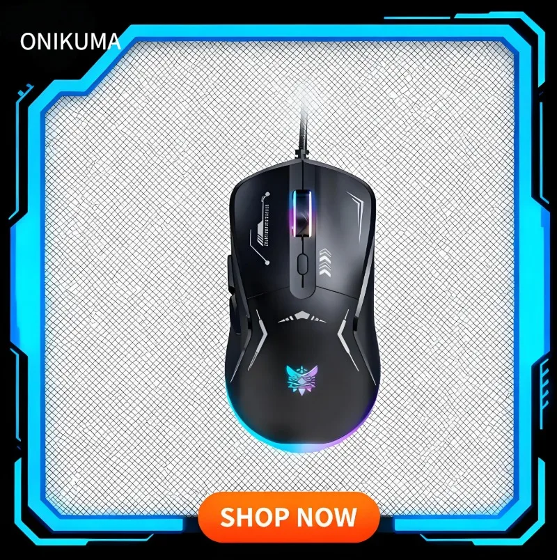 Onikuma CW917 Проводная игровая мышь RGB Игровая мышь PC Радужный оптический эффект 7 кнопок ПК/ноутбук/Windows/MaC Компьютерная периферия
Onikuma CW917 Проводная игровая мышь RGB Игровая мышь PC Радужный оптический эффект 7 кнопок ПК/ноутбук/Windows/MaC Компьютерная периферия