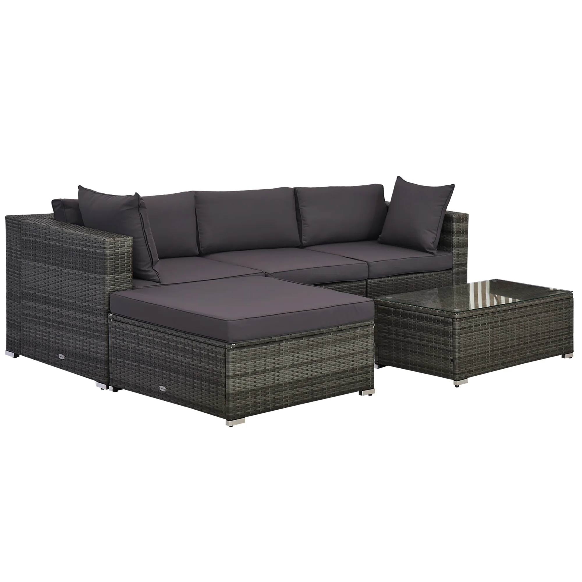 5 件套 Rattan Wicker Sofa Set Outdoor Patio Garden Sectional Furniture Cushioned
5 件套 Rattan Wicker Sofa Set Outdoor Patio Garden Sectional Furniture Cushioned