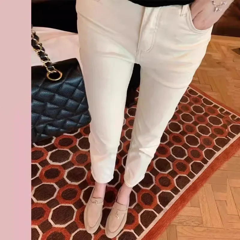 High Waist Straight Leg Denim Jeans Women's Stretchy Light Brown Slim Fit Small Size 150cm Breadstick Narrow Version Smoke Tu...
High Waist Straight Leg Denim Jeans Women's Stretchy Light Brown Slim Fit Small Size 150cm Breadstick Narrow Version Smoke Tu...